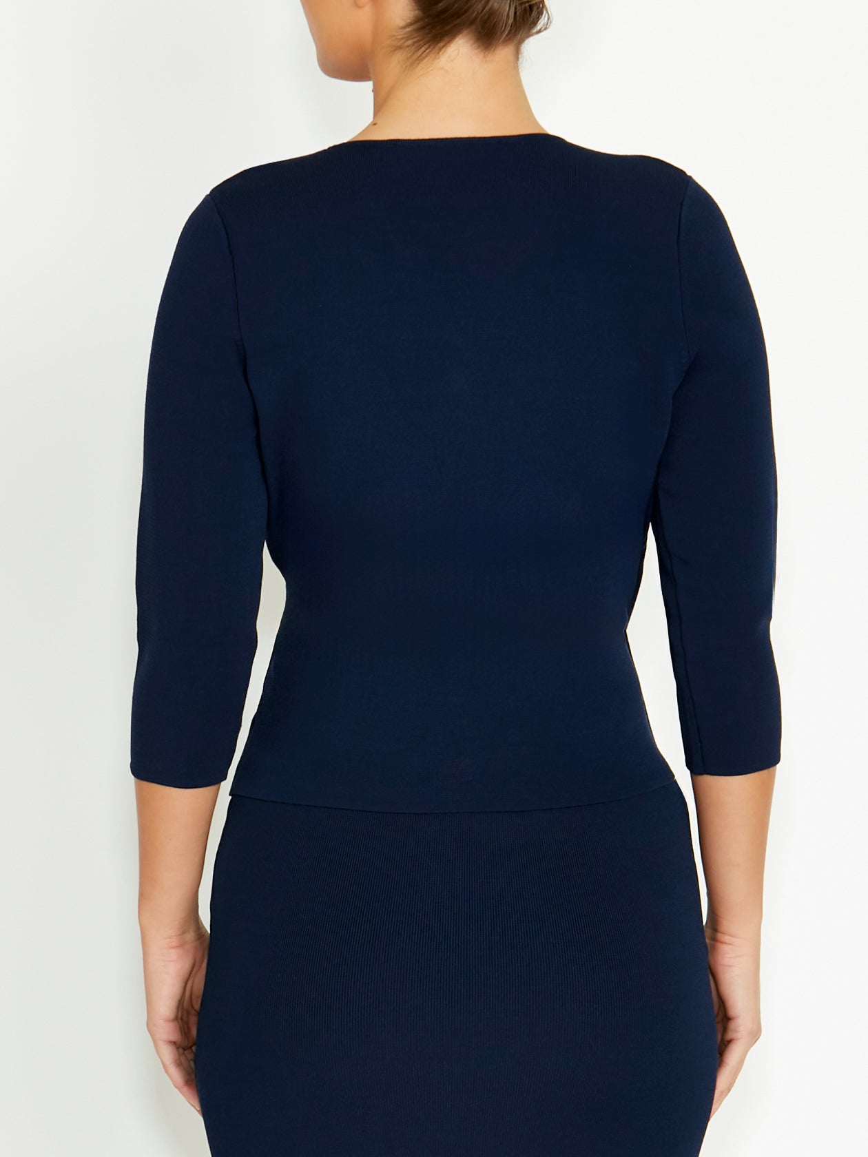 Eve Navy Knit Top