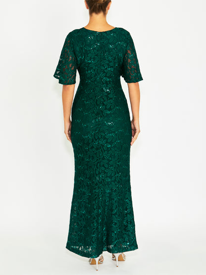 Esme Forest Lace Gown