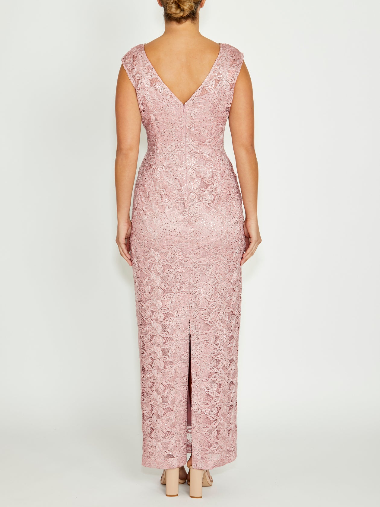 Alexis Mauve Lace Gown