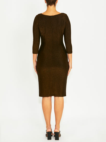 Amari Bronze Lurex Dress