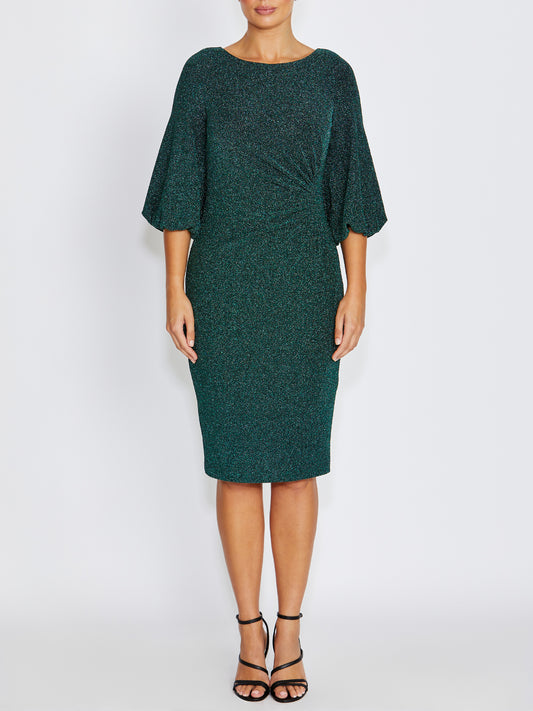 Elette Forest Lurex Dress