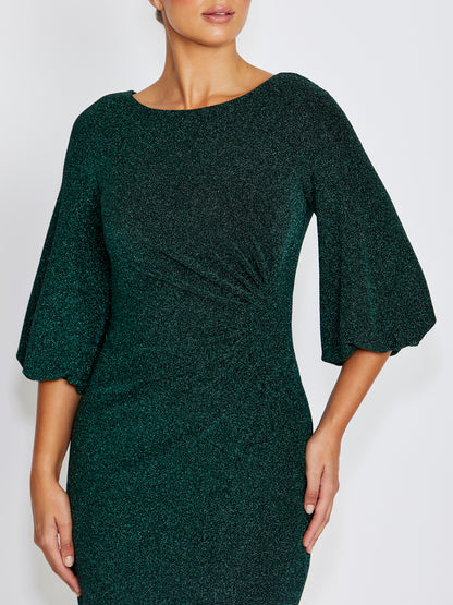 Elette Forest Lurex Dress