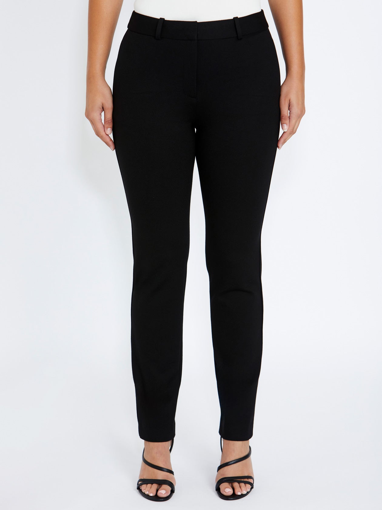 Women's Ponte Easy Fit Pant in Black | Camille
