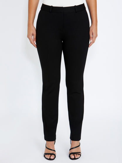Women's Ponte Easy Fit Pant in Black | Camille
