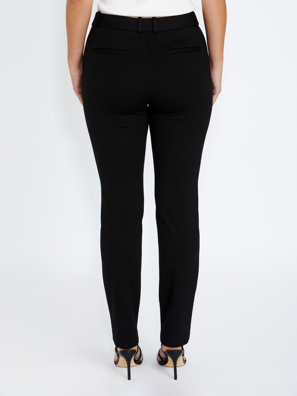 Women's Ponte Easy Fit Pant in Black | Camille