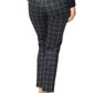 Anna Blue Check Ponti Pant