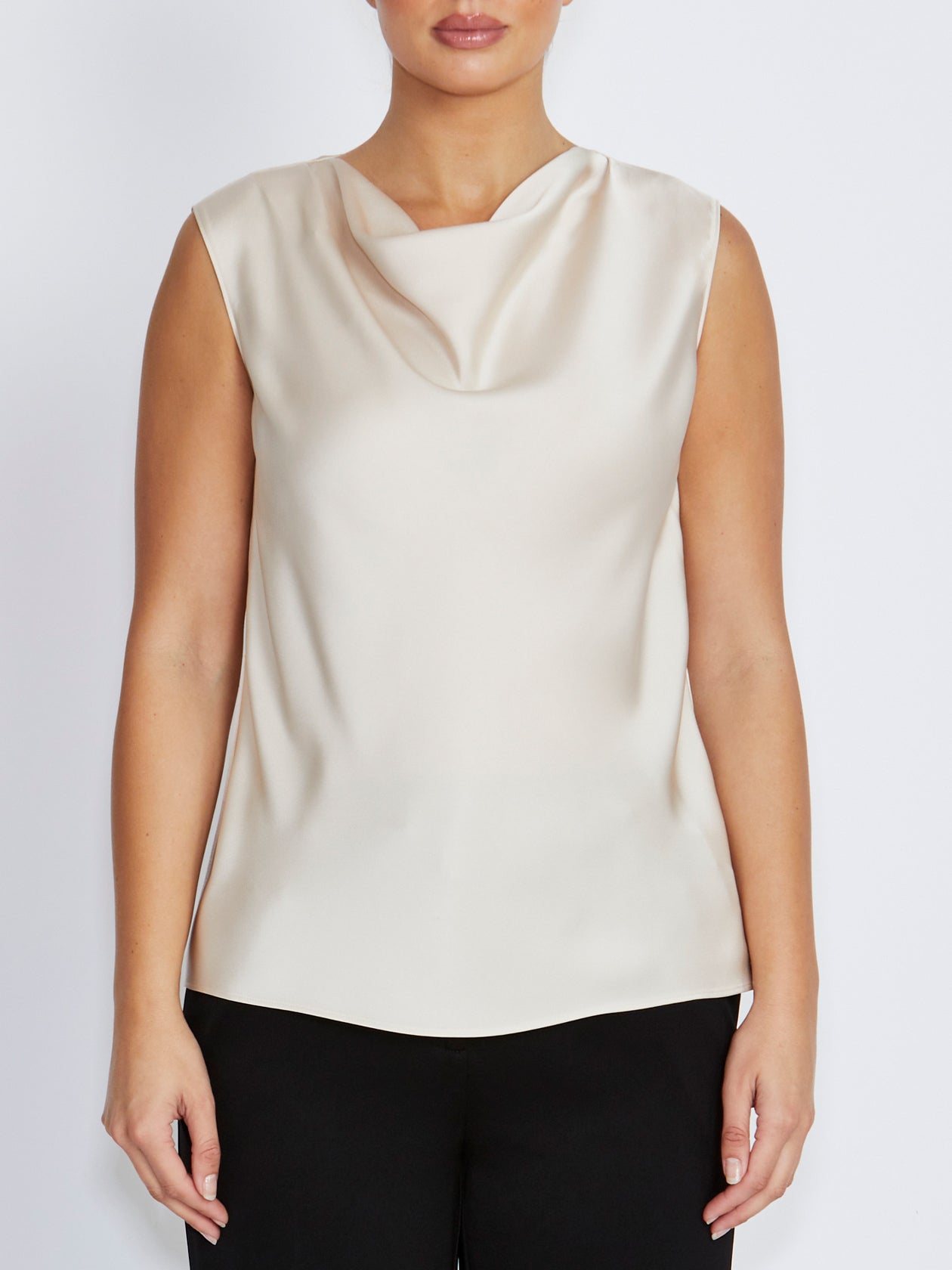 Amity Champagne Satin Top