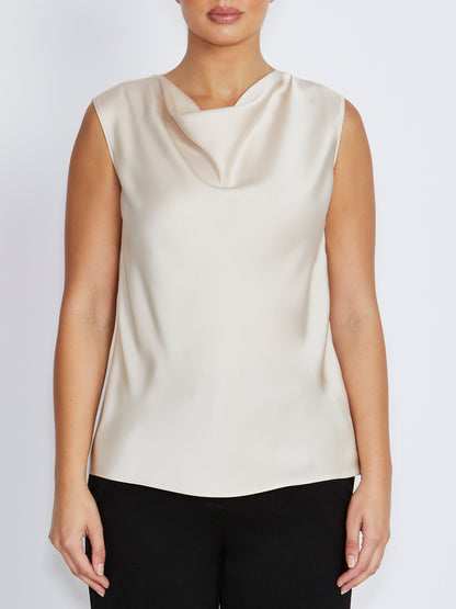 Amity Champagne Satin Top