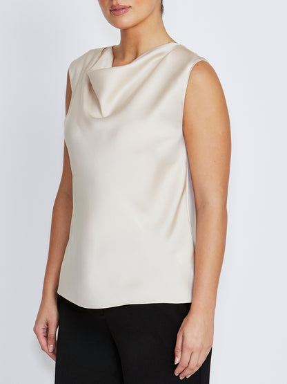 Amity Champagne Satin Top