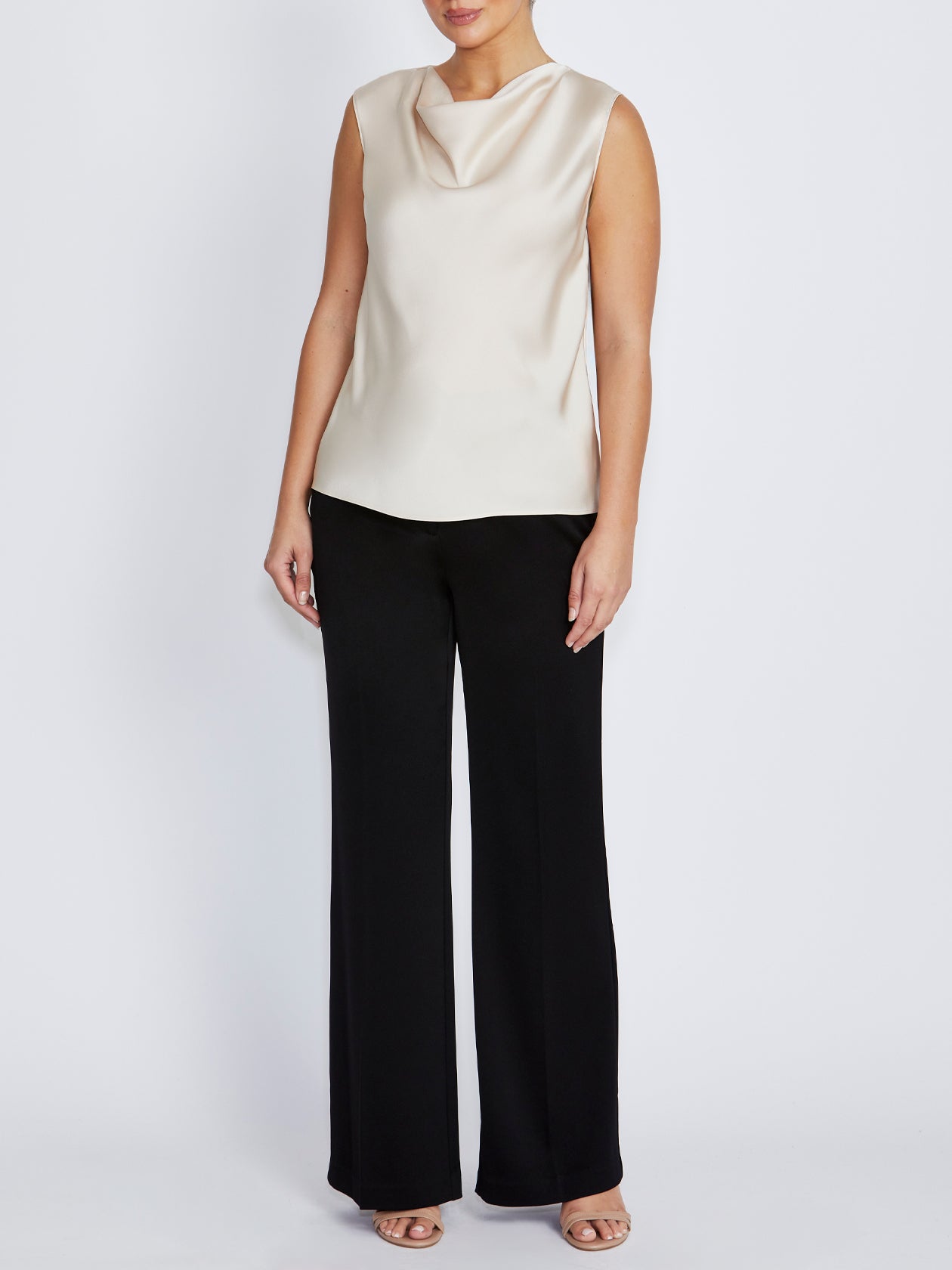 Amity Champagne Satin Top