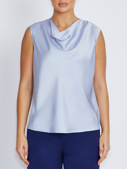 Amity Periwinkle Satin Top