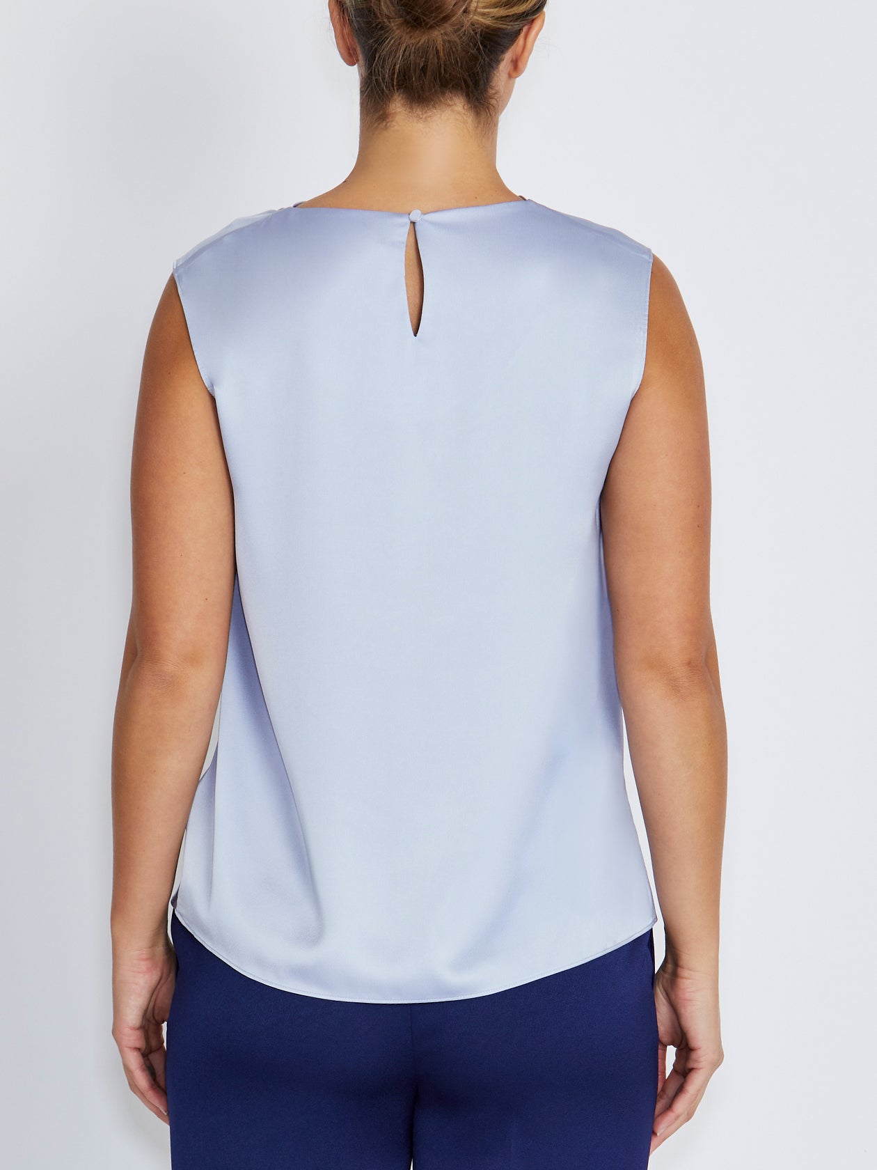 Amity Periwinkle Satin Top