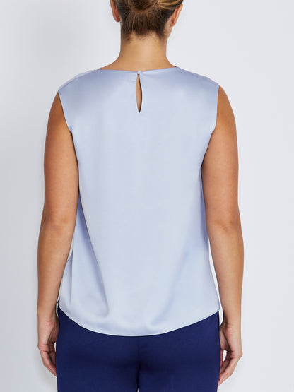 Amity Periwinkle Satin Top