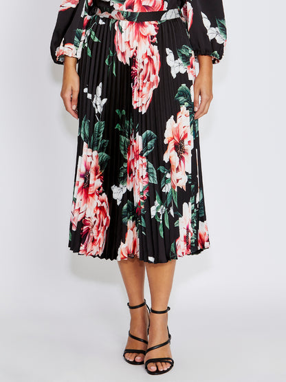 Hadley Floral Pleated Skirt