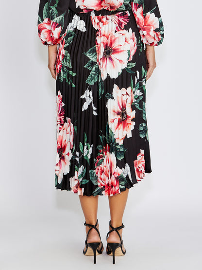 Hadley Floral Pleated Skirt
