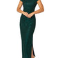 Helena Forest Green Stretch Lace Gown