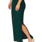 Helena Forest Green Stretch Lace Gown