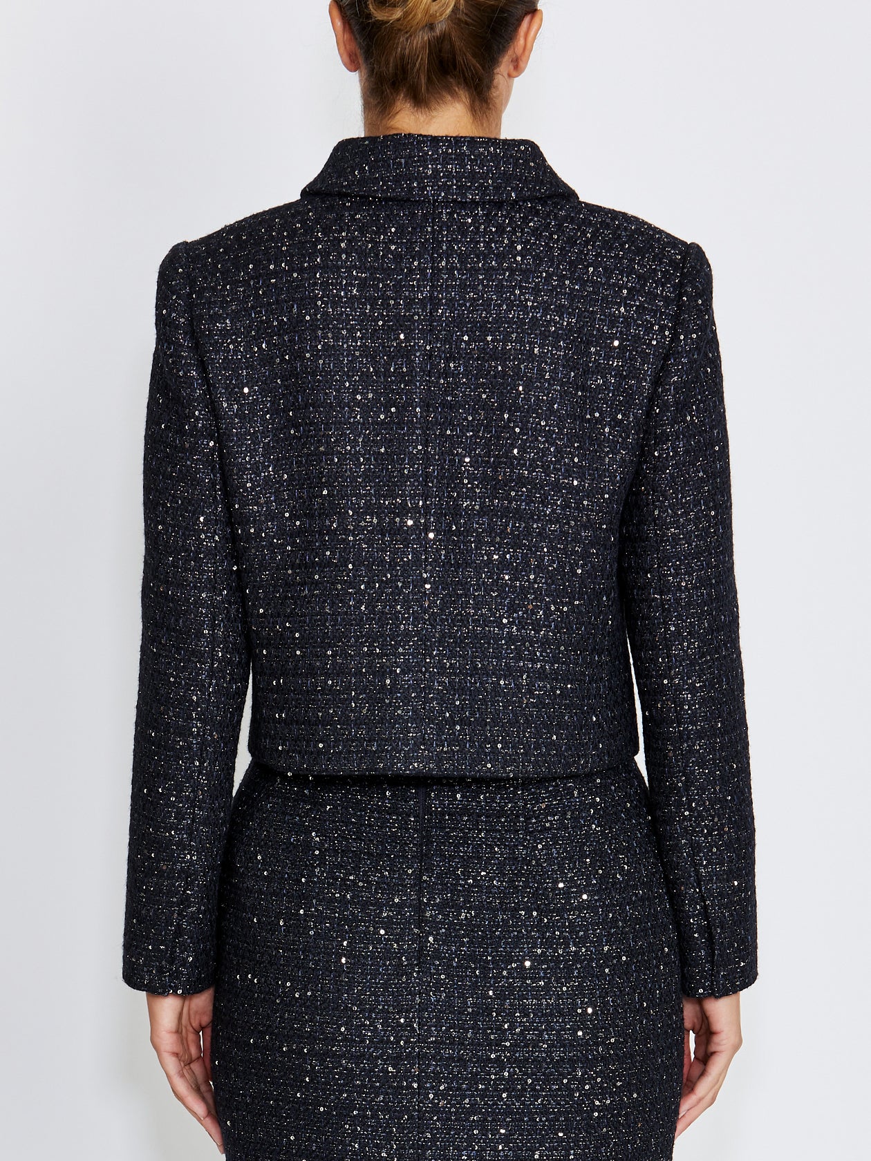 Trina Navy Tweed Jacket