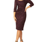 Helena Plum Stretch Lace Dress