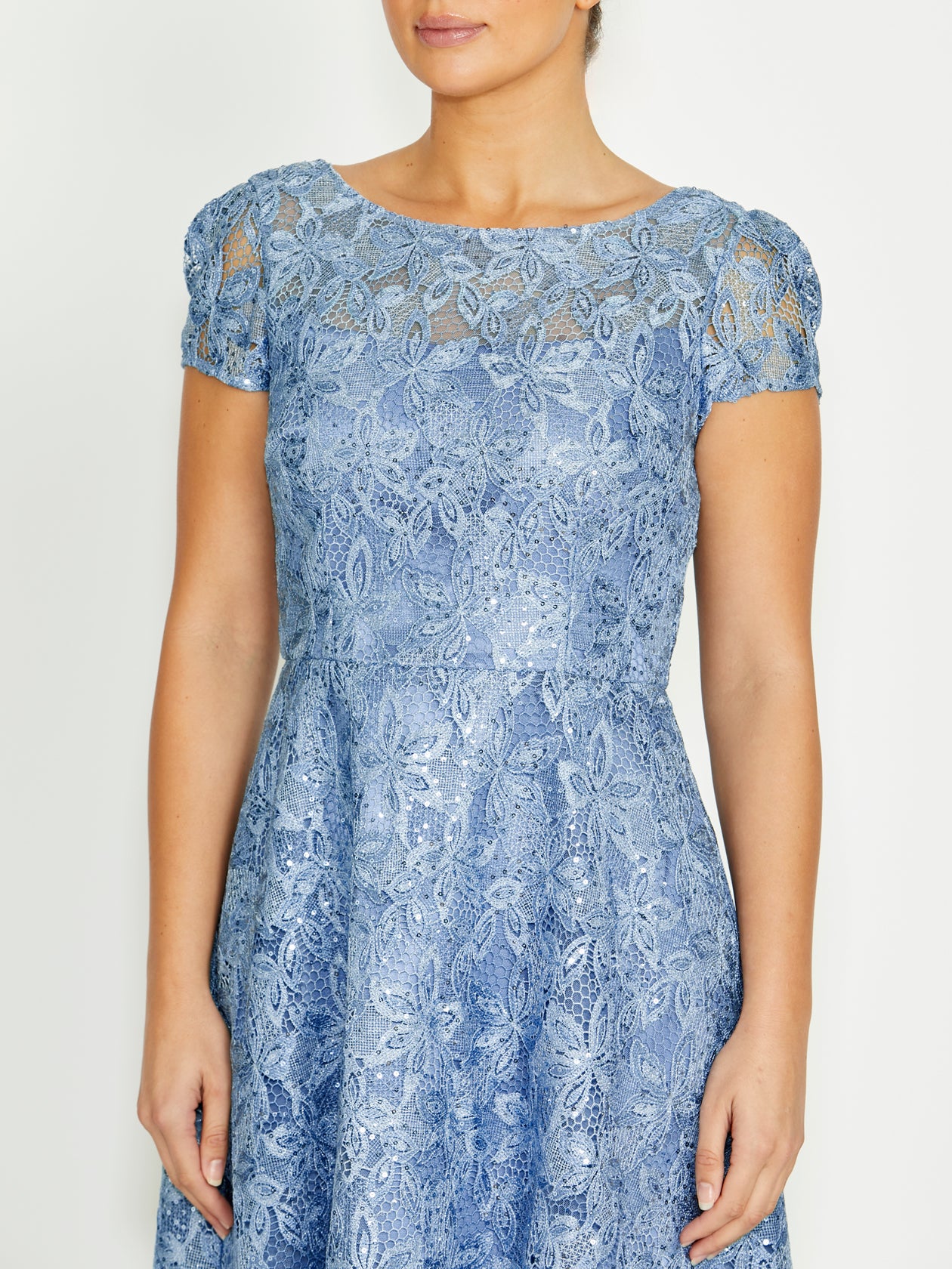 Stellar Sky Blue A-Line Dress