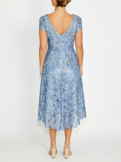 Stellar Sky Blue A-Line Dress