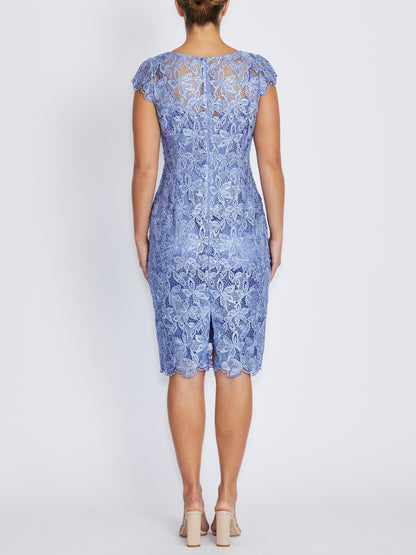 Rhea Periwinkle Sequin Lace Dress