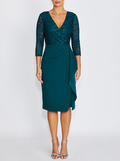 Lyndal Dark Teal Dress
