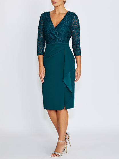 Lyndal Dark Teal Dress