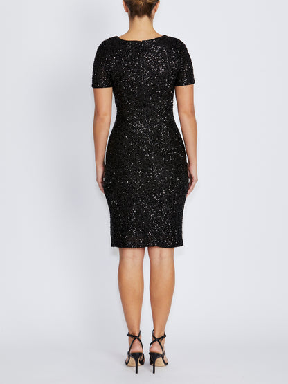 Sarina Black Sequin Dress