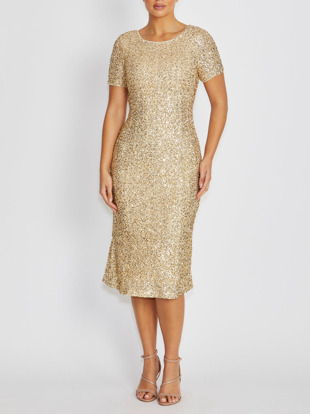 Tilly Champagne Sequin Dress