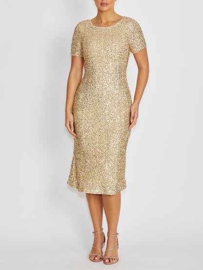 Tilly Champagne Sequin Dress