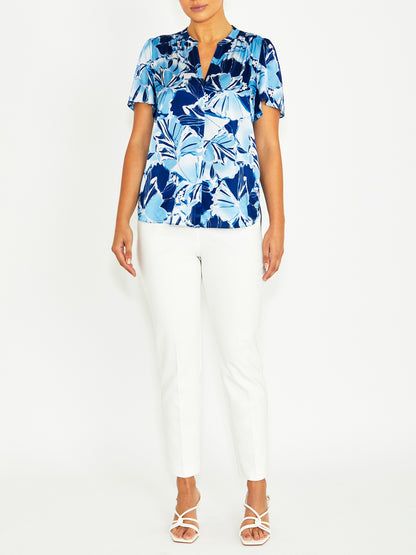 Clover Glacier Silk Top