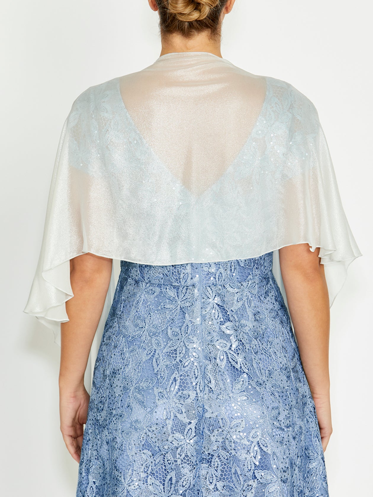 Silver Silk Shrug
