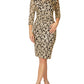 Helena Gold Stretch Lace Dress