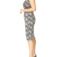 Helena Silver Stretch Lace Dress