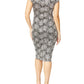 Helena Silver Stretch Lace Dress