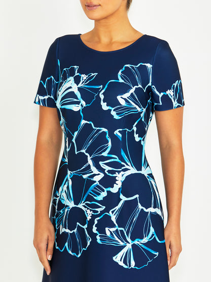 Mandy Onyx Scuba Dress