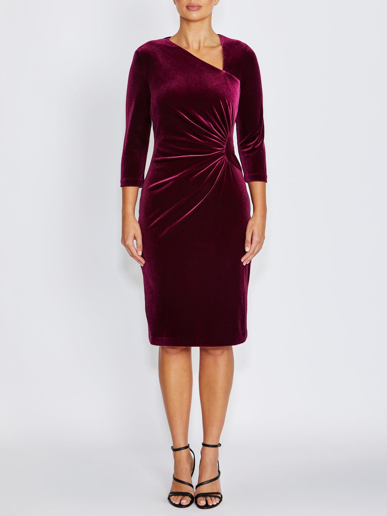 Harley Dark Berry Velour Dress