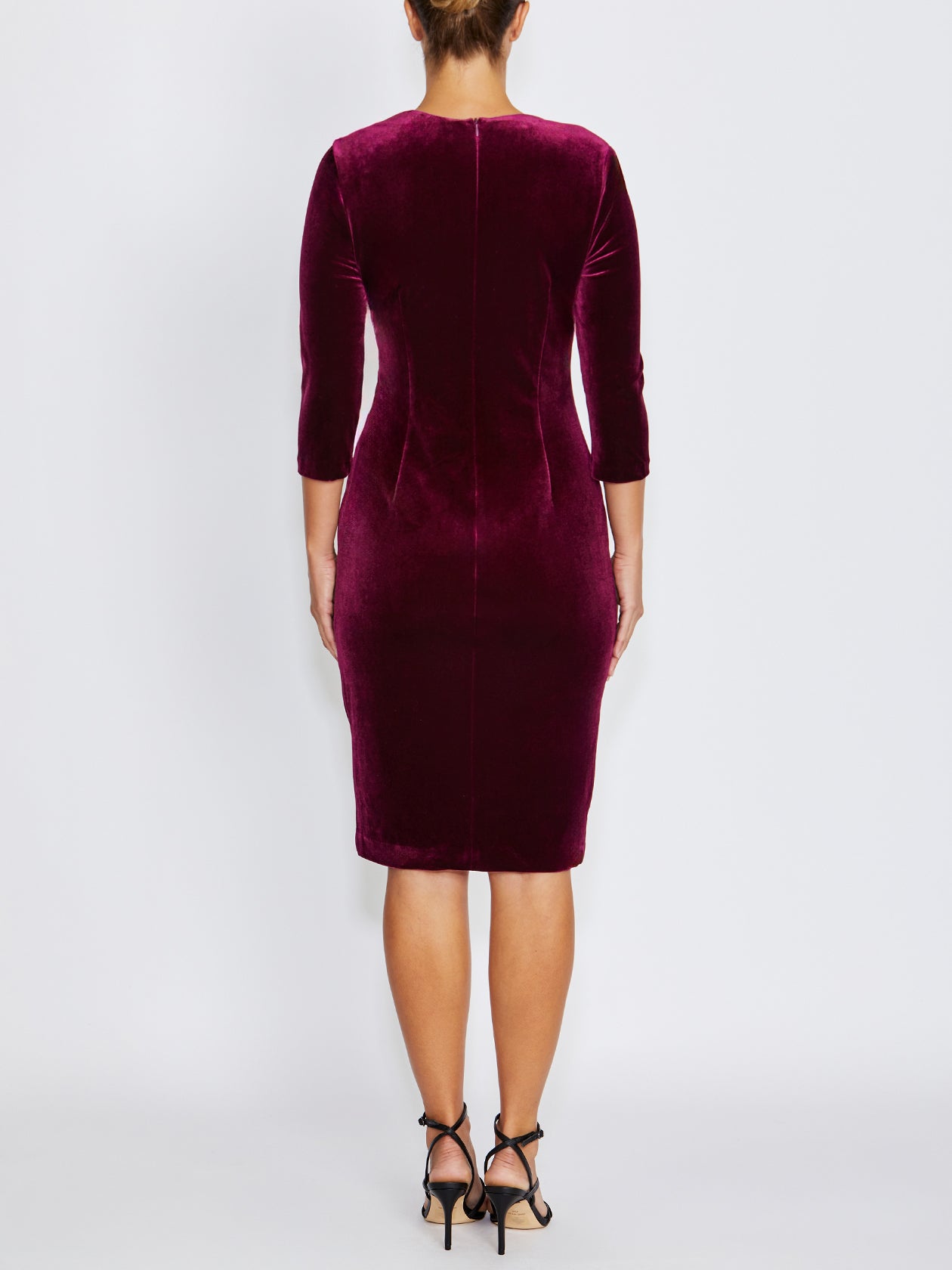 Harley Dark Berry Velour Dress