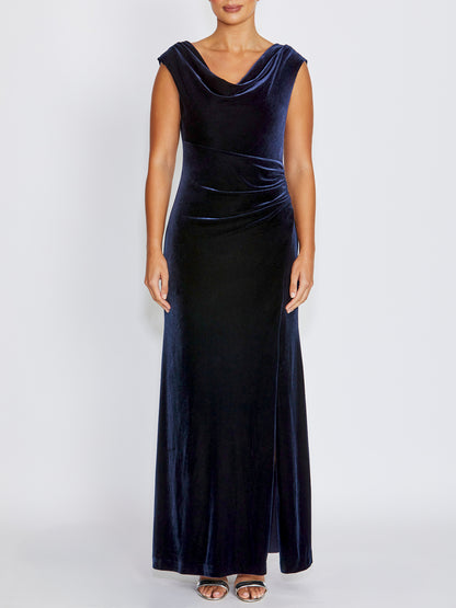 Zhara Velour Gown