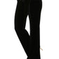 Regina Black Wide Leg Velour Pant
