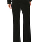 Regina Black Wide Leg Velour Pant
