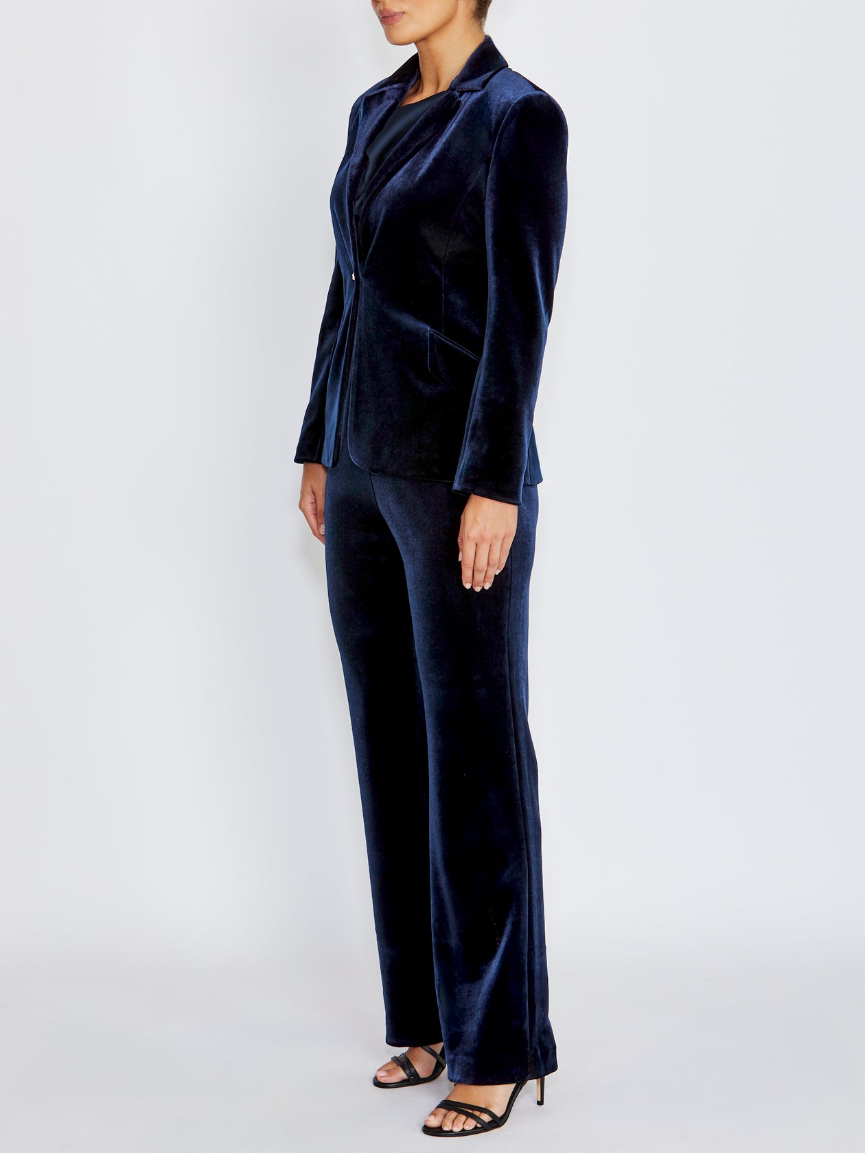 Valencia Navy Velour Jacket