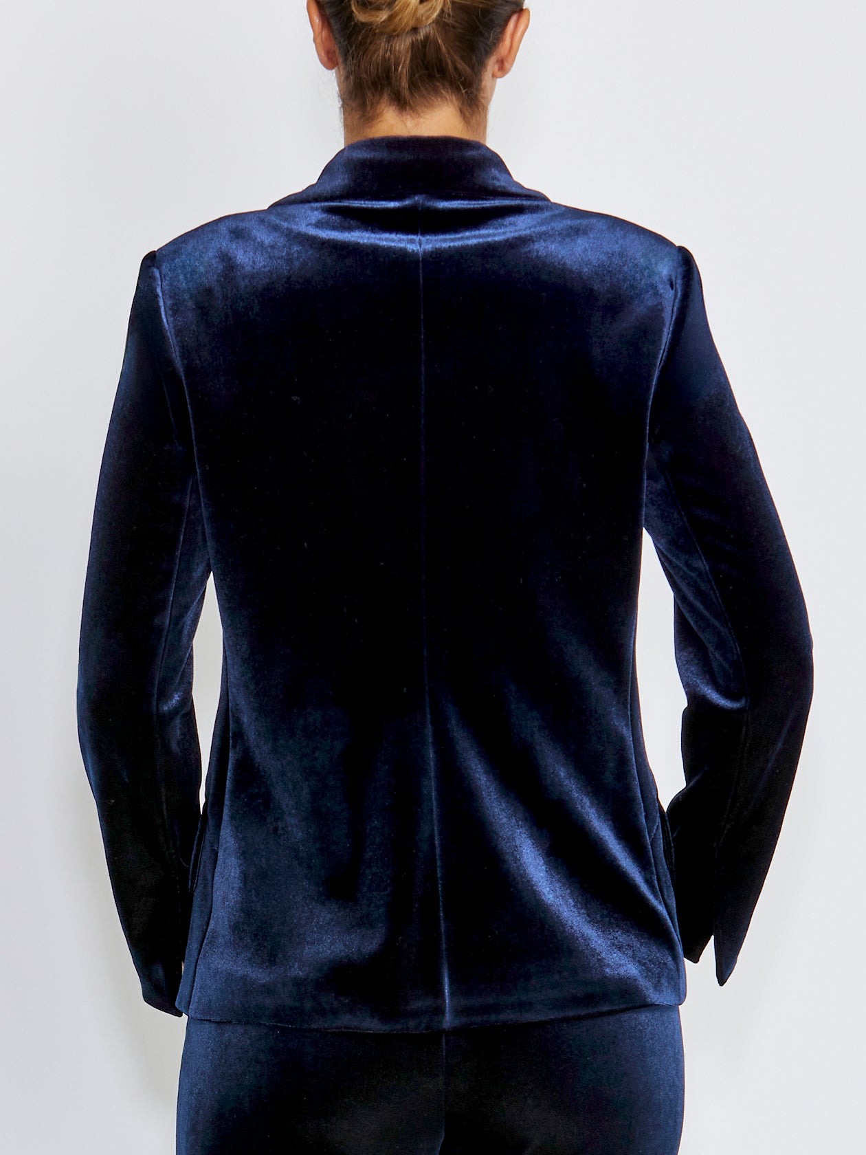 Valencia Navy Velour Jacket
