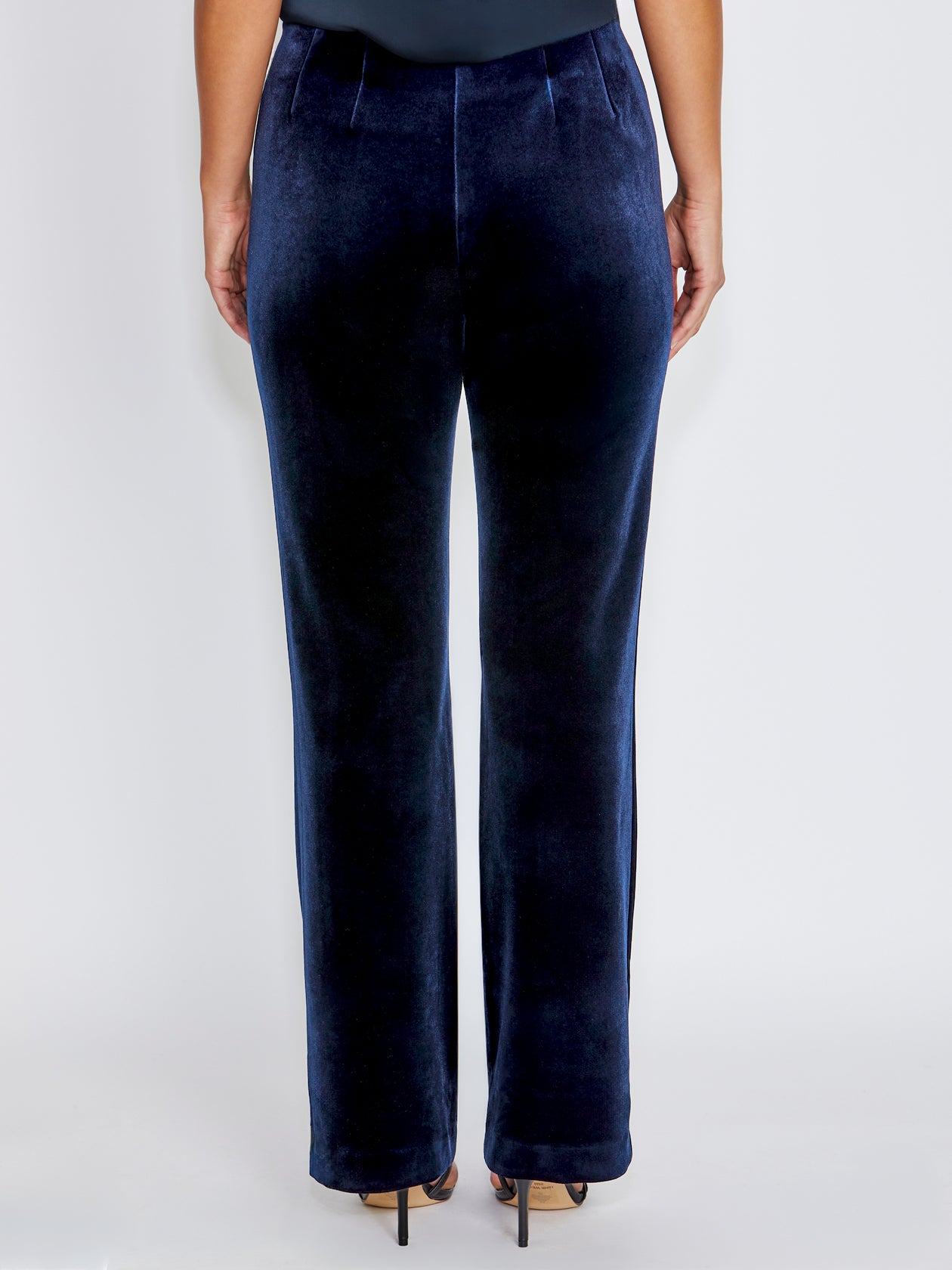 Valencia Navy Velour Pant
