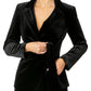Riviera Black Velour Jacket
