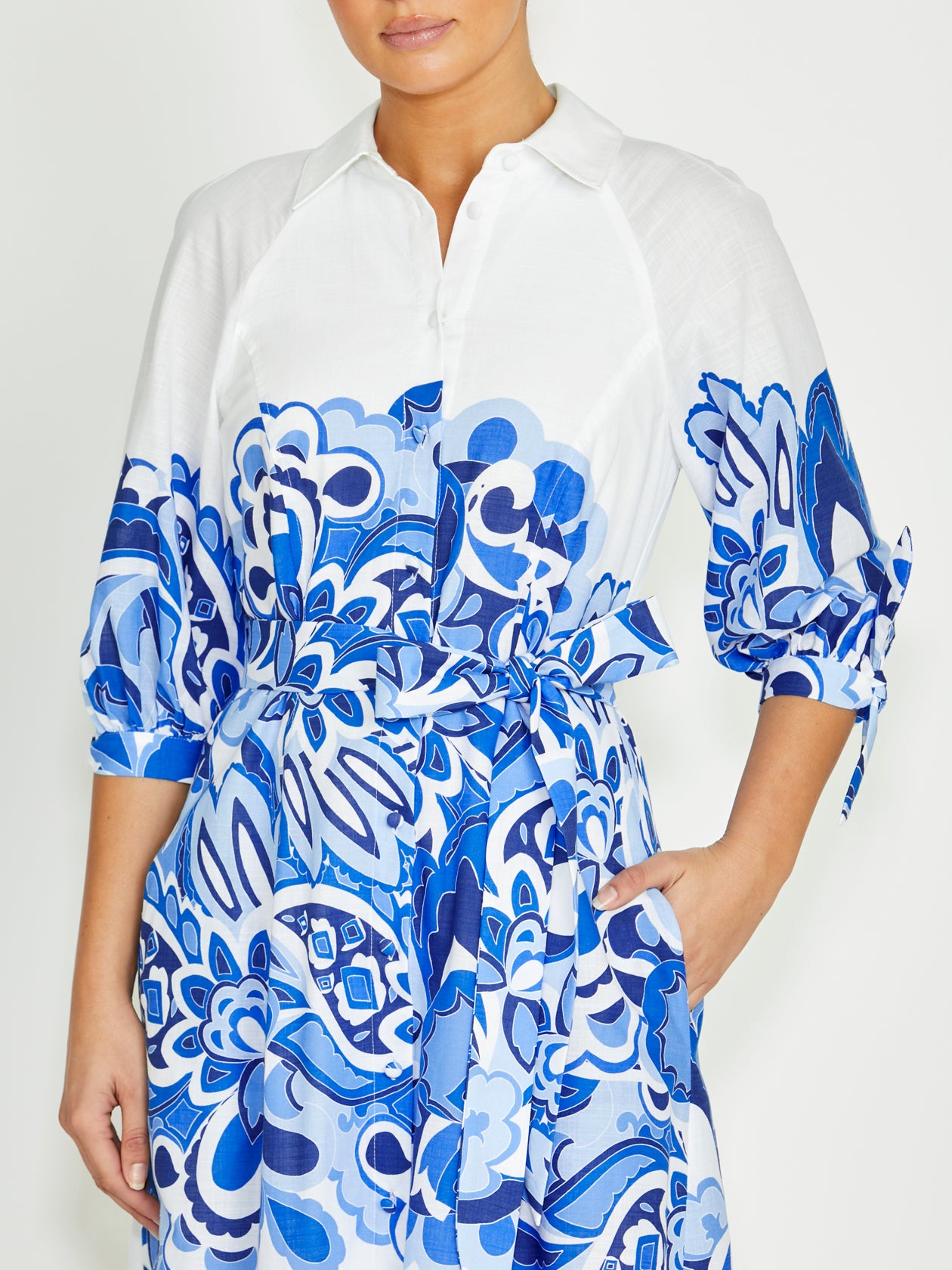 Roberta Cotton Shirtdress