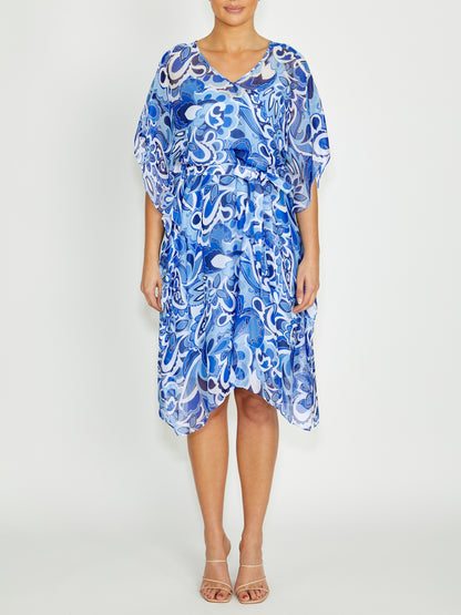 Marina Moonlight Silk Dress