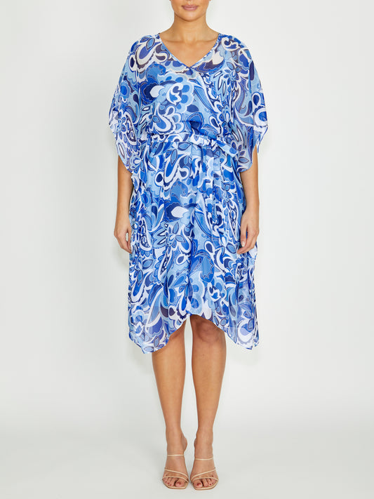 Marina Moonlight Silk Dress