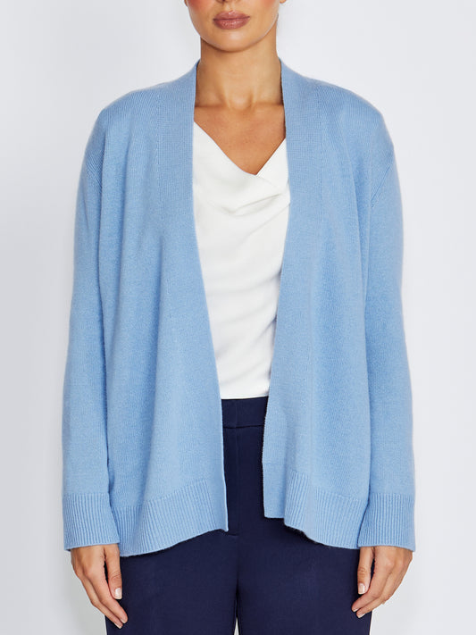 Sophia Blue Wool Cashmere Cardigan